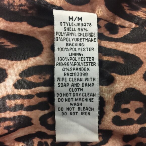 Ci Sono by Cavalini Faux Leather Jacket Coat, M - Picture 7 of 7